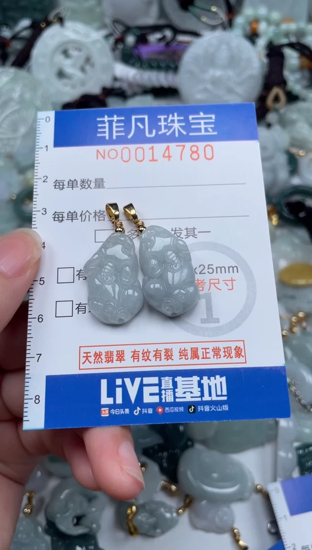 颈饰未镶嵌翡翠14780