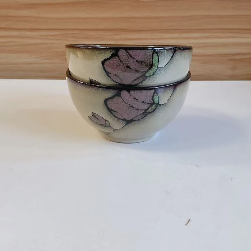 利利家木兰紫4.8英寸米饭碗两只一组活动价