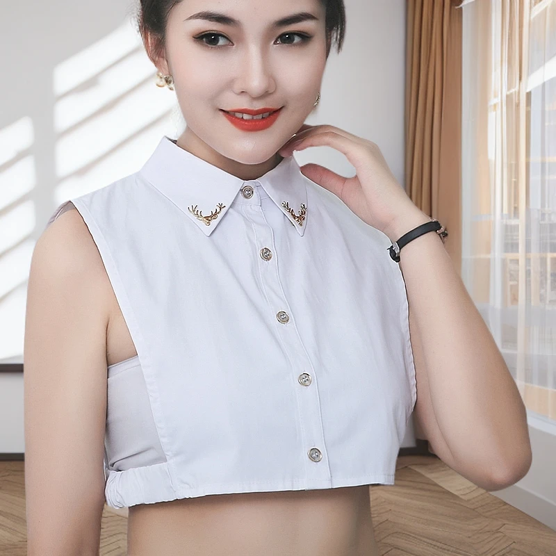 春秋冬新款韩版大码衬衫黑白假领子女士多功能装饰假领百搭假衣领