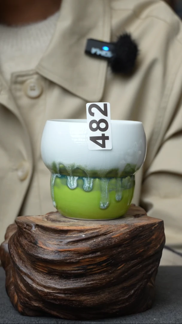 杯子陶482景德镇手创颜色釉杯（食品级）带冰裂纹