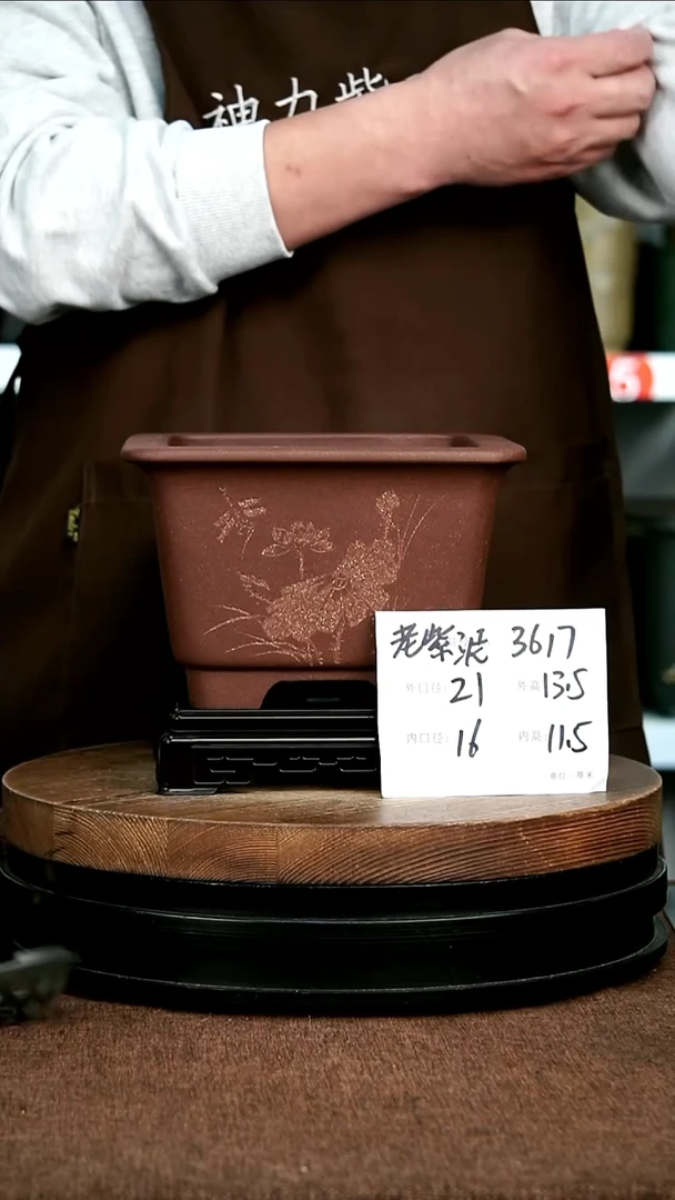 紫砂花盆花卉园艺3617+S