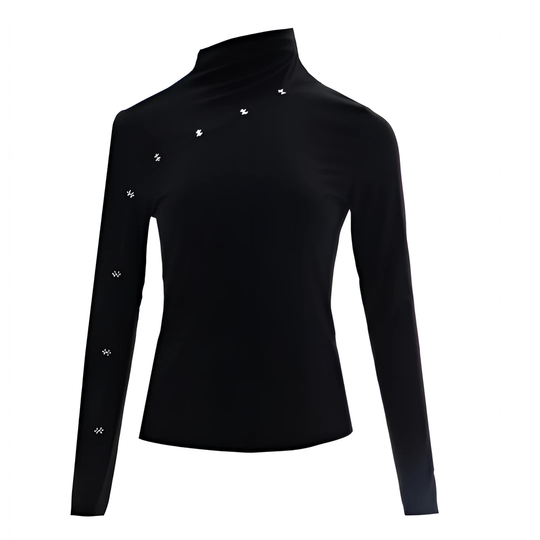 【芊芊专属】曼德诗春款2025新款弹力打底衫针织修身