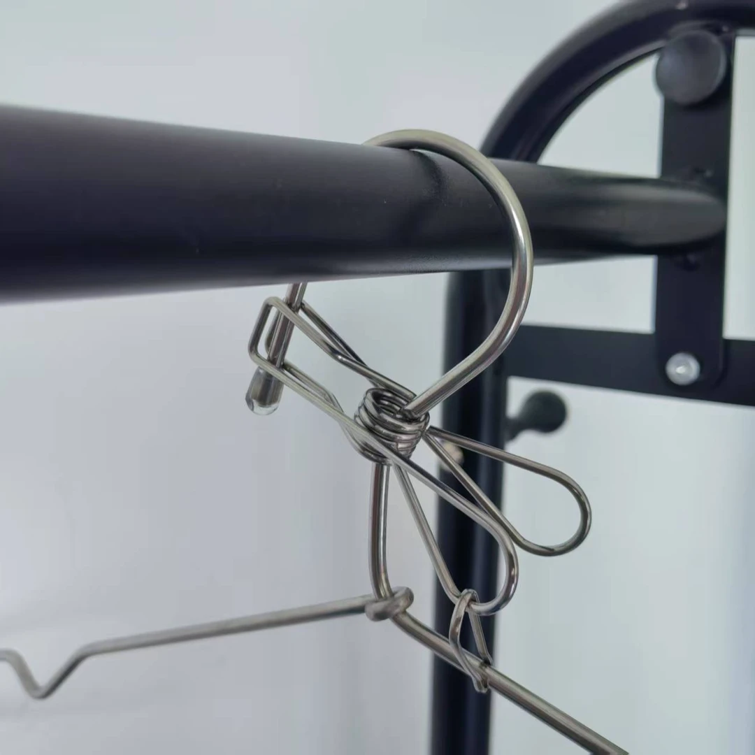 45cm防风钩带夹子款直径4.0mm实心304不锈钢/挂衣架