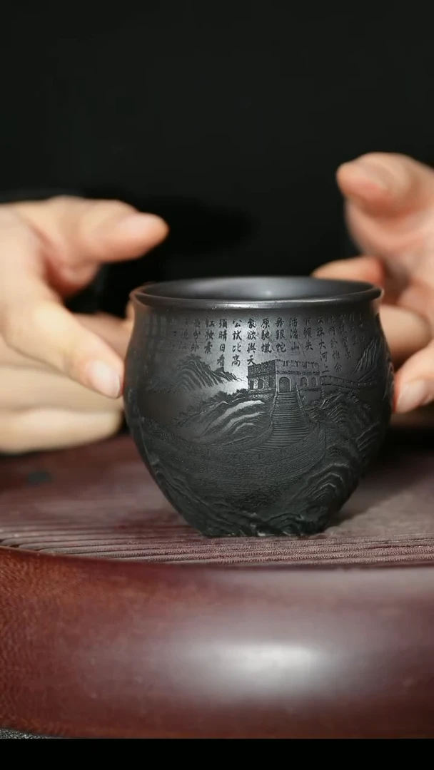 茶杯紫砂紫砂主人杯福利放漏