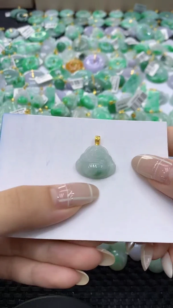 颈饰未镶嵌翡翠天然缅甸翡翠A货