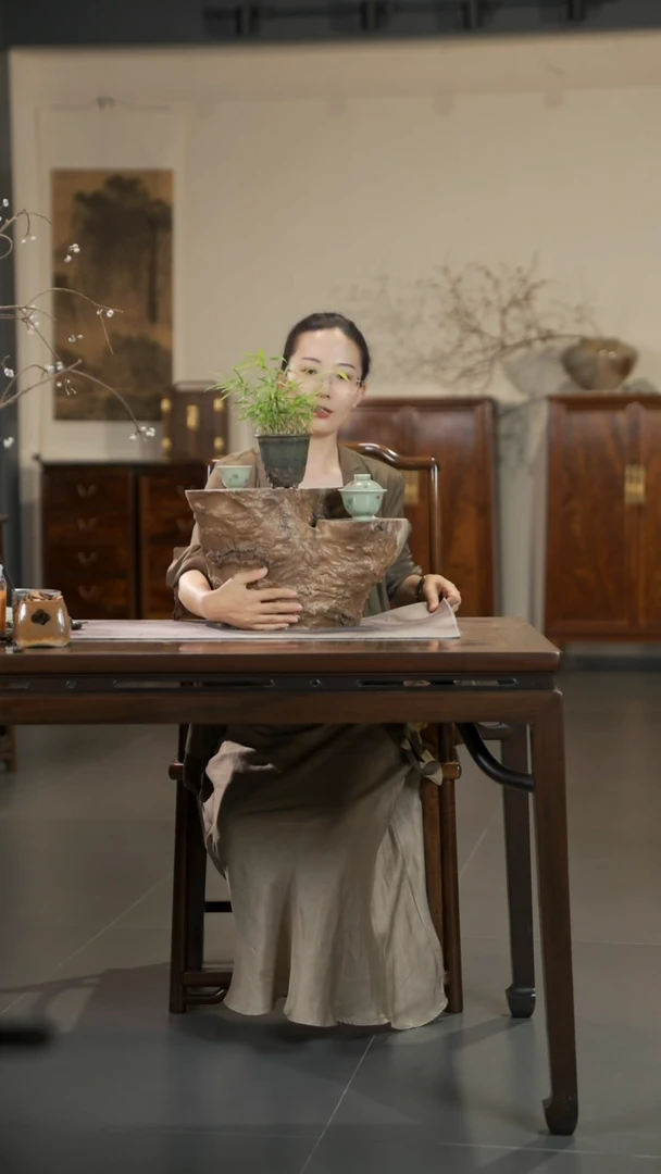 金丝楠老料丁丁楠木墩花几摆台