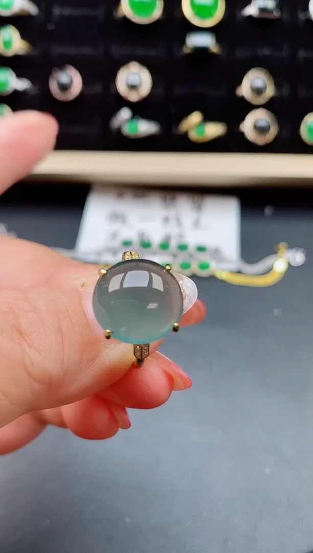 【闪购商品】翡翠戒指银S925镶嵌121212