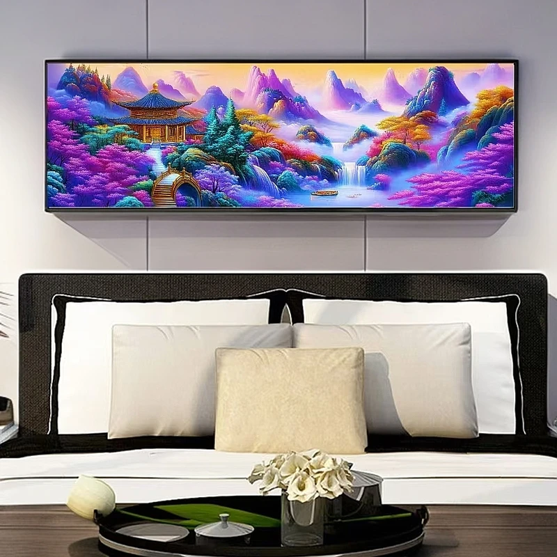 定制十字绣 原创版权 大格T0508临江仙 300*100没绣的 f1641