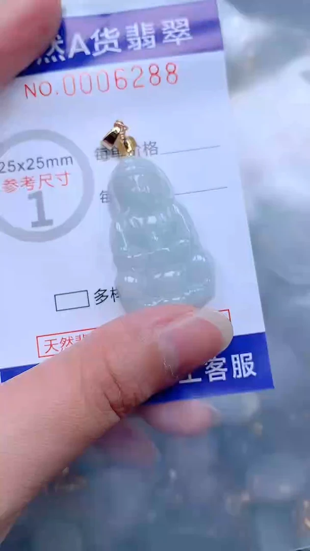 翡翠未镶嵌吊坠(不含链)1