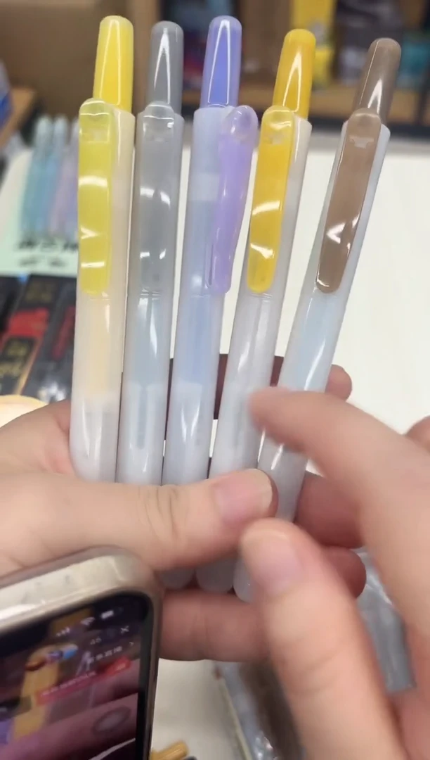 石头ds-805s按动荧光笔---5支（5色）