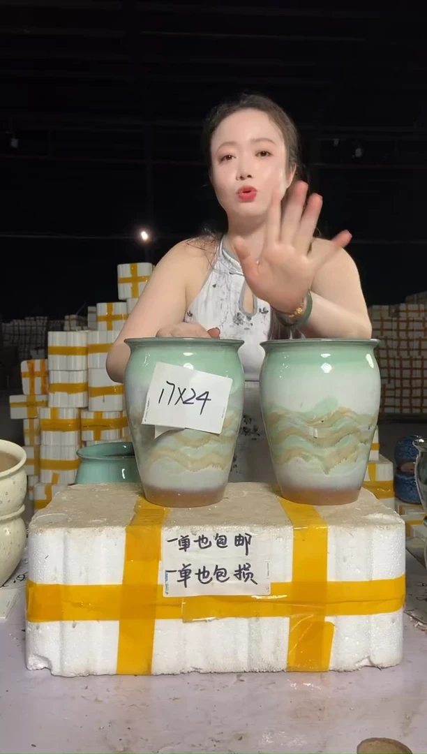 宜兴紫砂粗陶花盆17/24