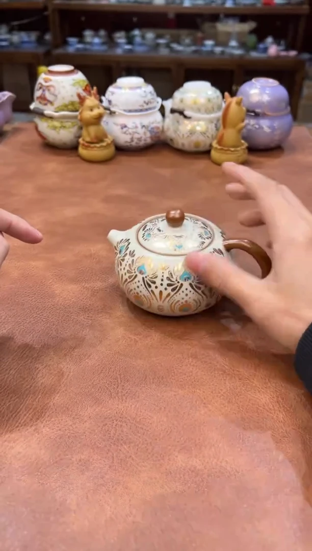 真的很便宜会开片的旅行茶具