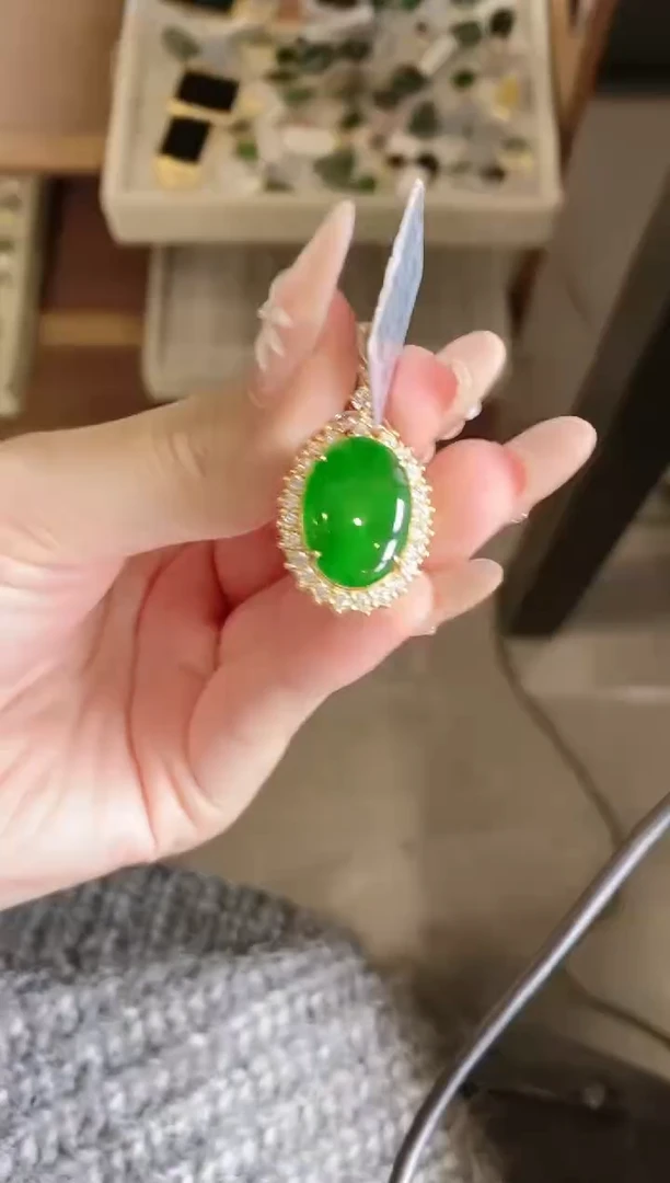 【闪购商品】翡翠戒指银S925镶嵌51151