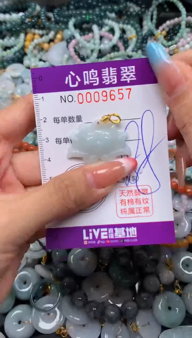 翡翠未镶嵌颈饰闪购009657