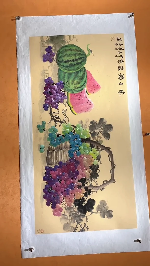 国画刘金玉教授亲笔手绘