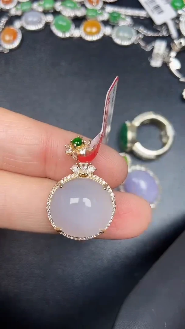 银S925镶嵌戒指翡翠4400