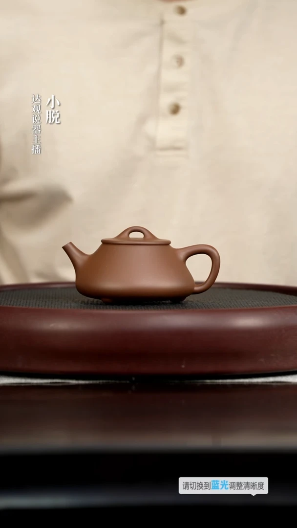 茶壶紫砂DG15耕砂堂耿景峰平盖石瓢紫泥240
