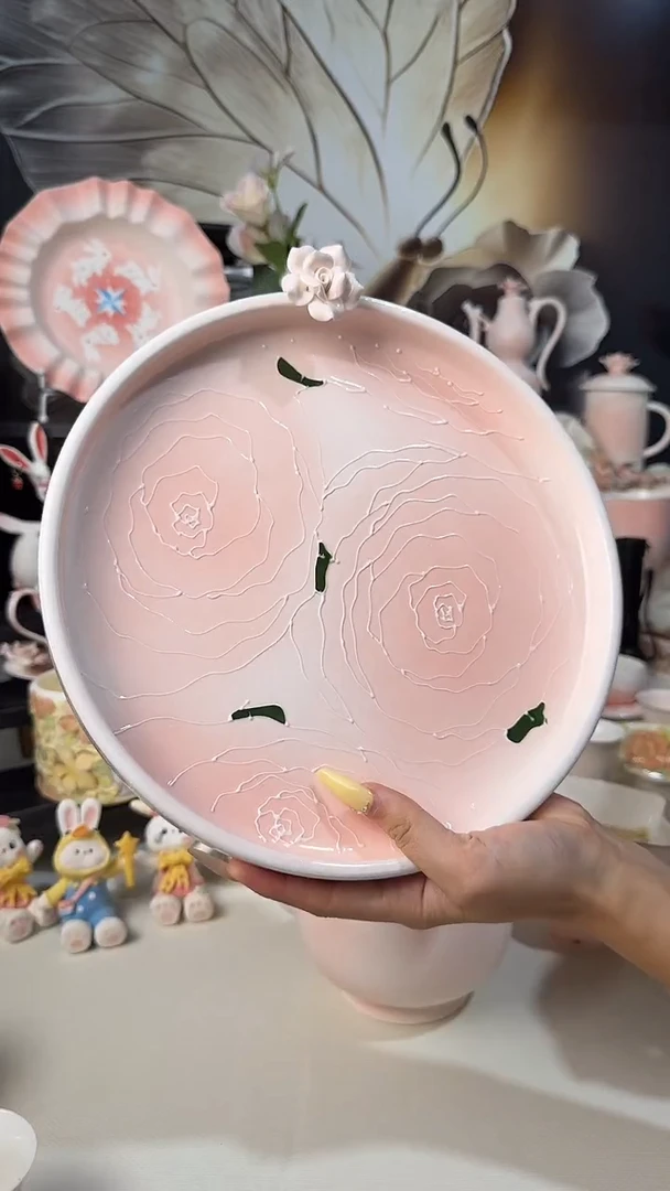 意陶创意设计款陶瓷大茶盘
