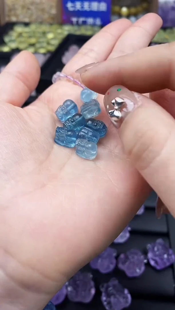 【闪购商品】海蓝宝石裸石未镶嵌6a多样性发其一/2.20/1个