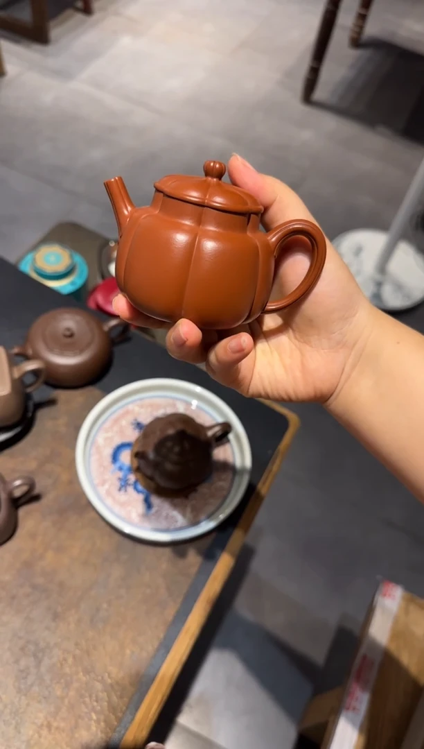茶壶紫砂H****a繁花 朱泥