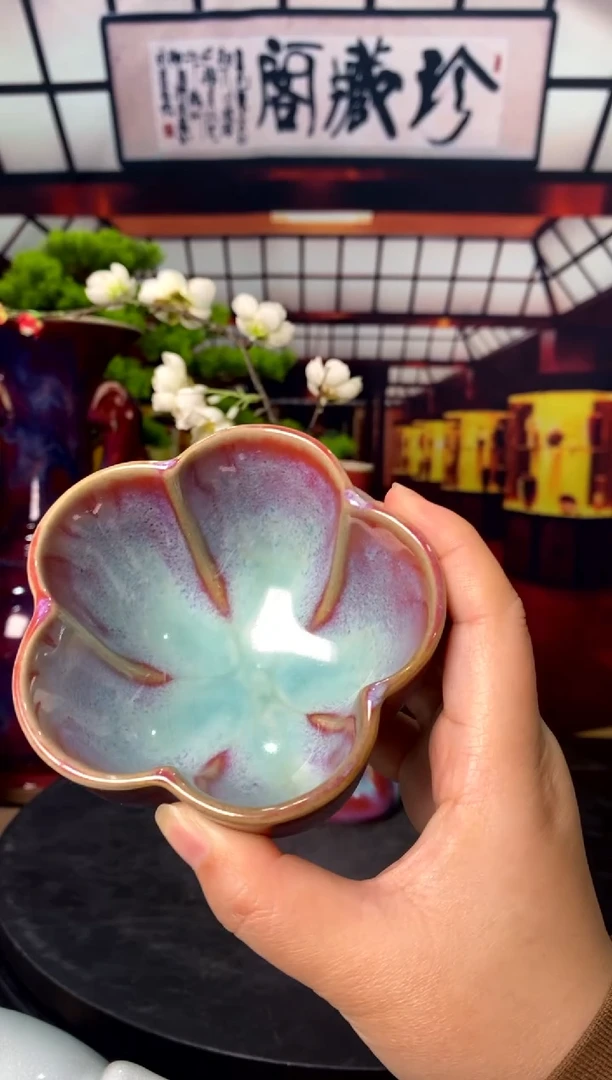 摆件大宋官窑 桃花盏