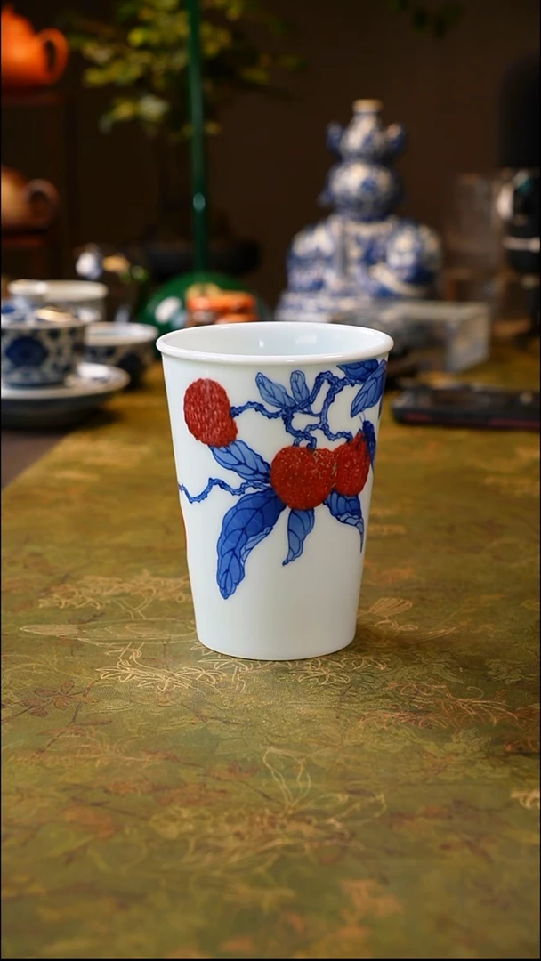 其他青花釉里红荔枝可乐杯