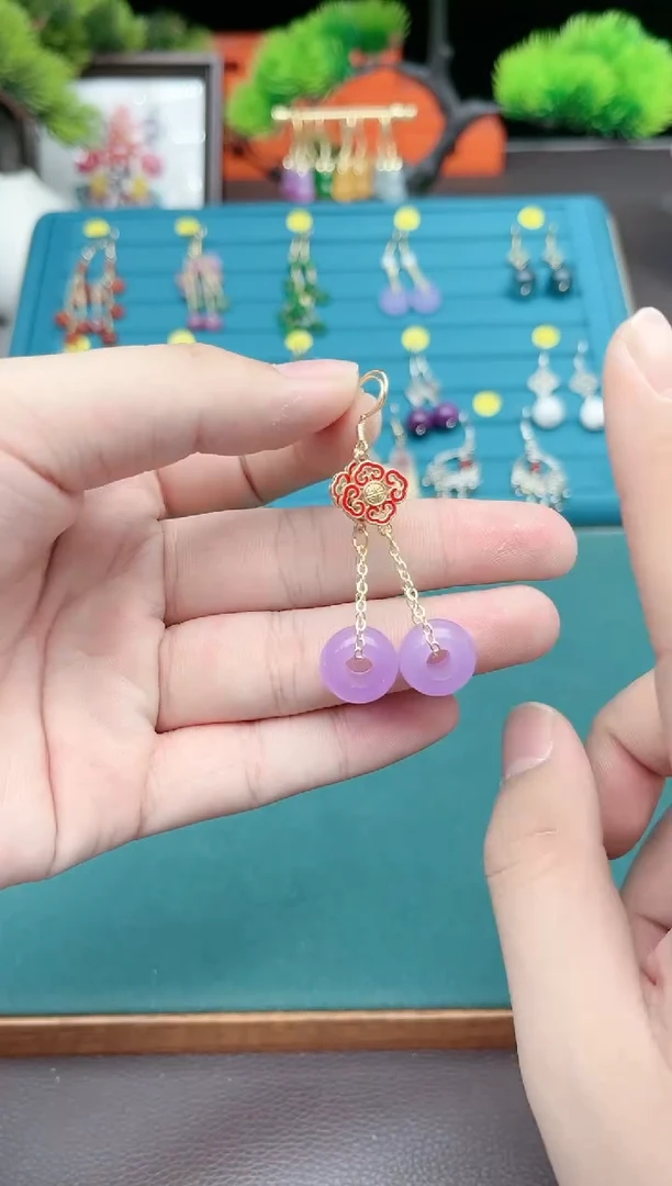 【闪购商品】玛瑙/玉髓耳钉银S925镶嵌608000