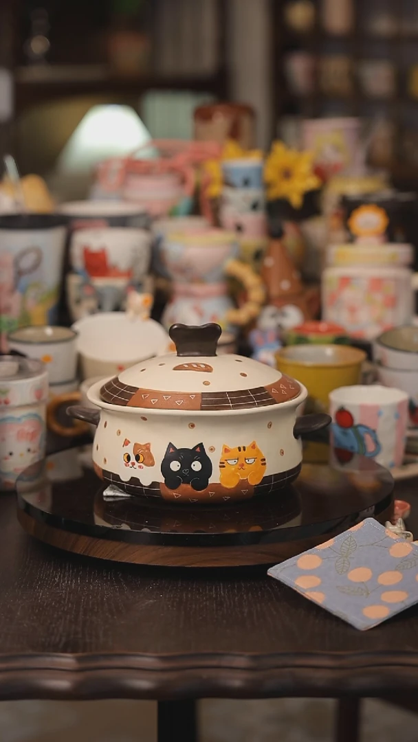 摆件景德镇釉下彩绘设计师款式陶瓷