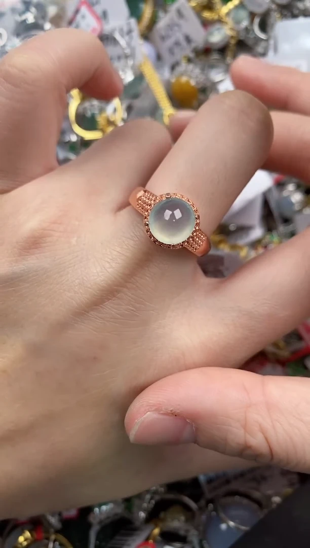 未镶嵌戒指翡翠222---8