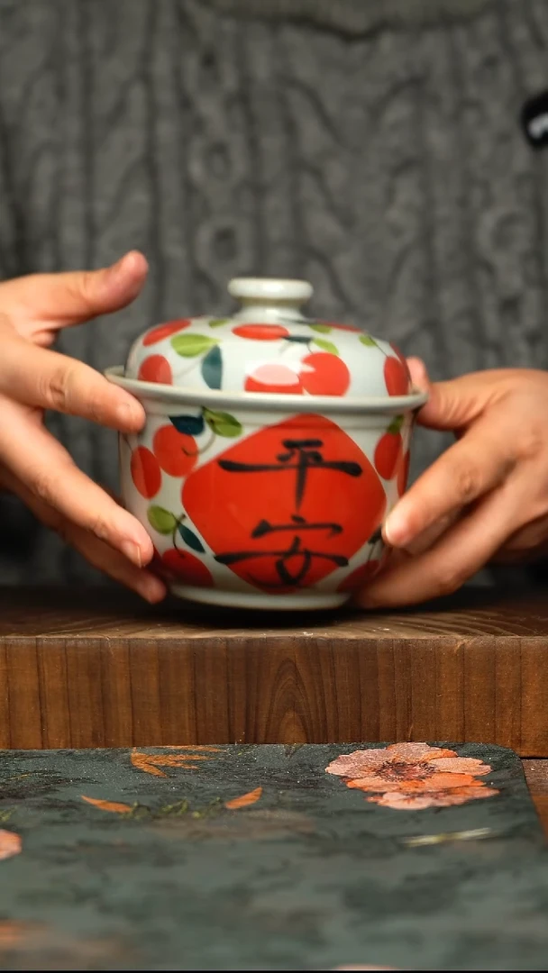 杯釉下彩手工手绘同款陶器