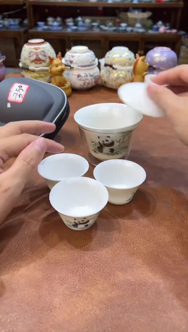 真的很便宜会开片的旅行茶具