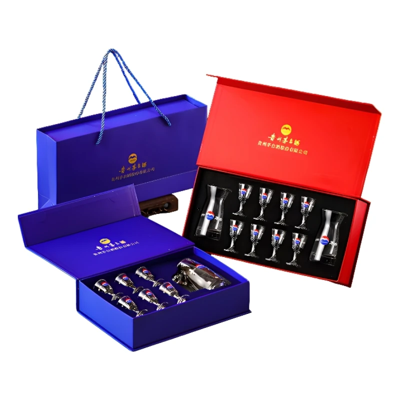 【中秋送礼】白酒酒具礼盒分酒器白酒杯玻璃分酒壶中秋酒杯礼盒送礼