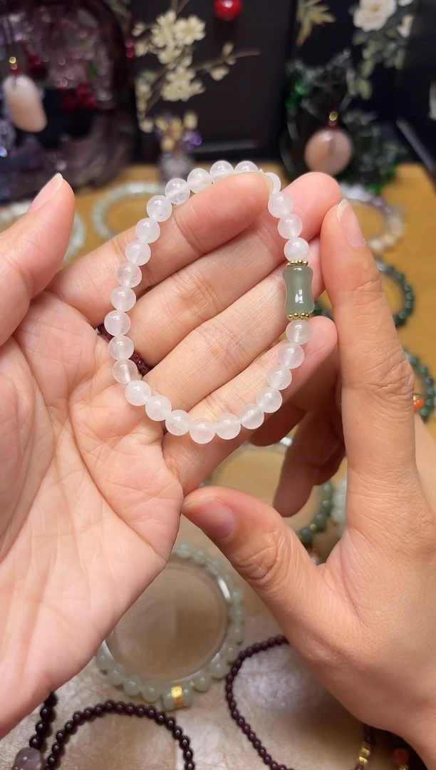 合金手链石英质玉金丝玉