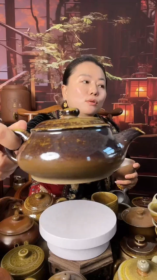 杯夜**露山东儒陶柴烧明炉壶