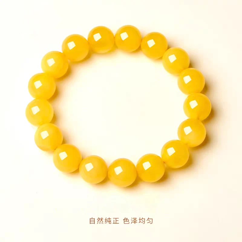 Chow Tai Seng/周大生黄手串补土男女叠戴生日节日礼物国风单圈