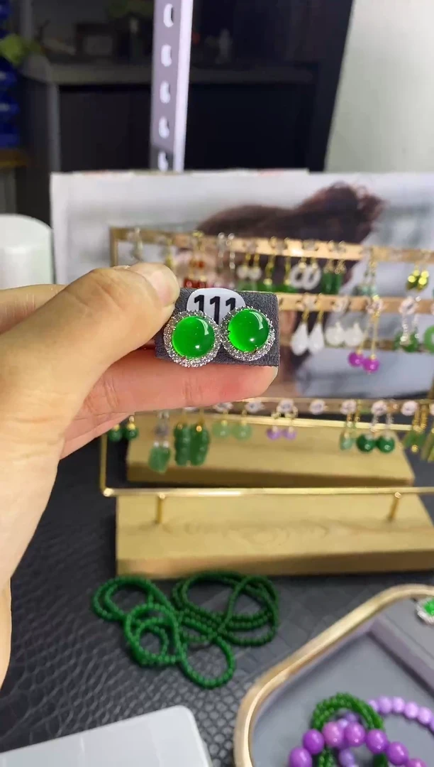 翡翠银S925镶嵌颈饰111...