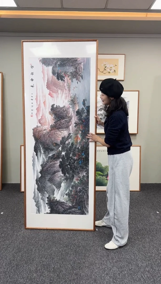 国画紫气东来210*80