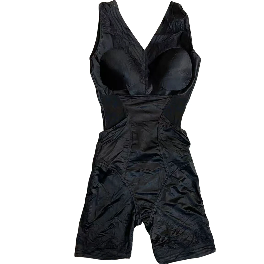 3889平角后托胸垫款连体衣透气提臀塑形显瘦塑型修身