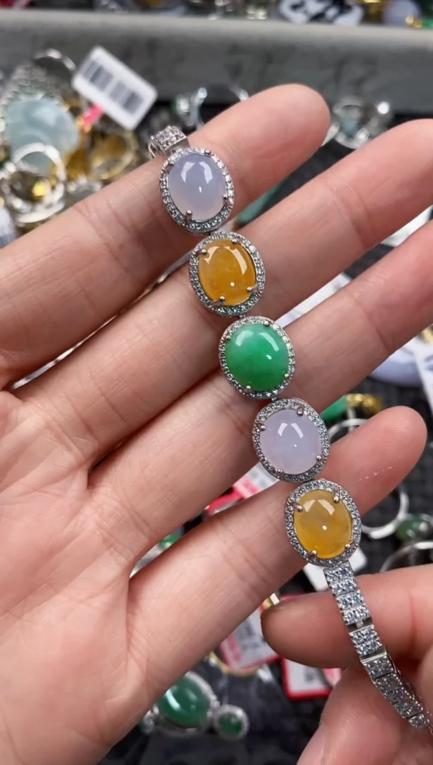 银S925镶嵌戒指翡翠11              2