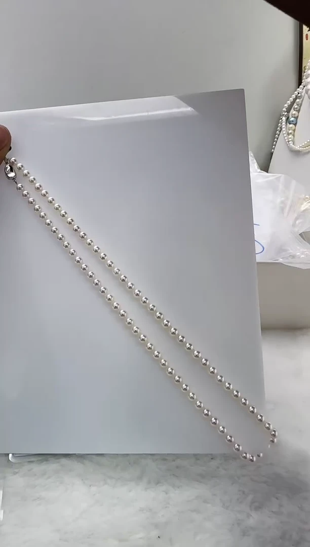【闪购商品】海水珍珠DA银S925镶嵌ss9999 akoya串链6