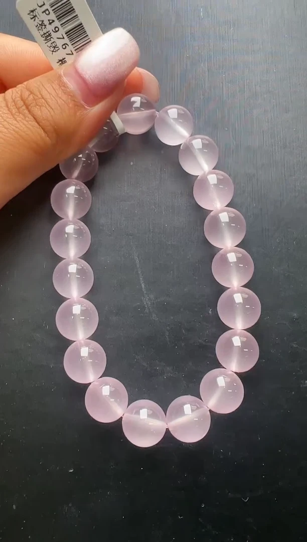 水晶手串未镶嵌马粉手串10m+ JP49767