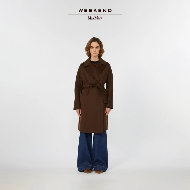 Weekend MaxMara 2025秋冬新款女装系带羊毛大衣5016065206