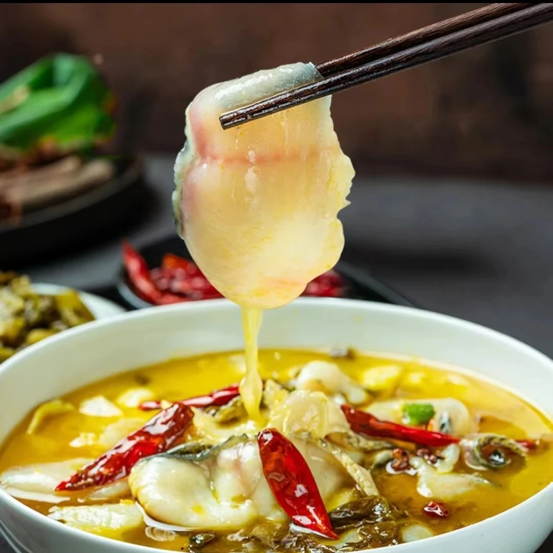 【顺丰发货】②金汤酸菜鱼免洗免切 地道酸菜 新鲜黑鱼片450g/包*5包