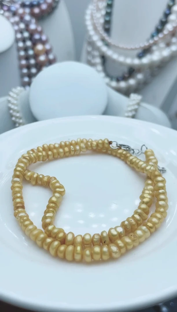 【闪购商品】淡水珍珠颈饰钛钢1