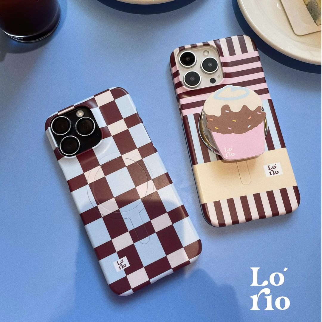 LoRio适用苹果16/15promax手机壳韩国单层菲林磁吸甜品夏日磨砂