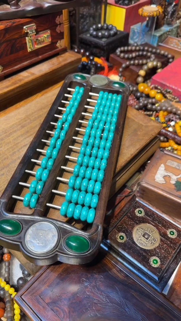 木算盘绿汉镶嵌