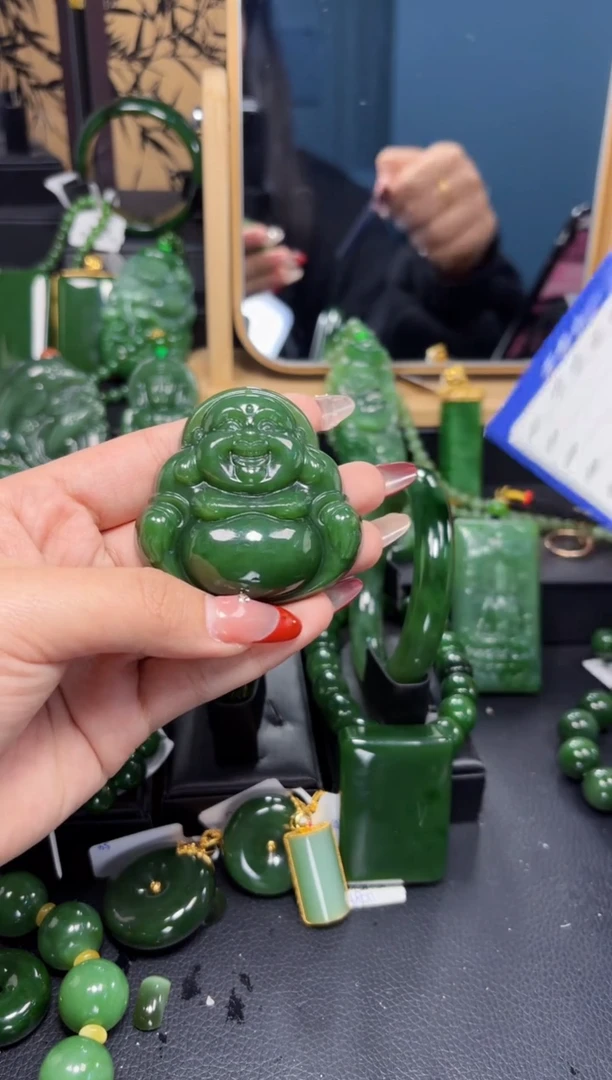 【闪购商品】和田玉（碧玉）吊坠(赠链)未镶嵌1