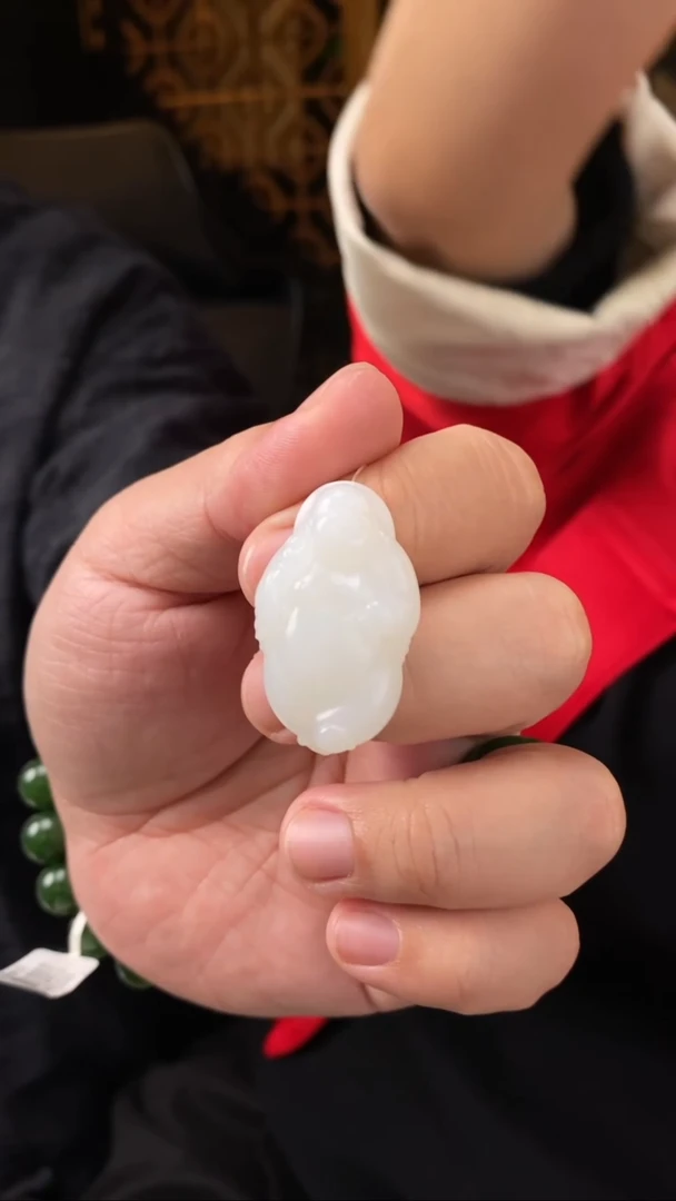 【闪购商品】和田玉吊坠未镶嵌【玉道侠侣】羊脂白玉站佛