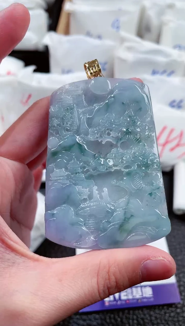 【闪购商品】翡翠颈饰18K金镶嵌00006515