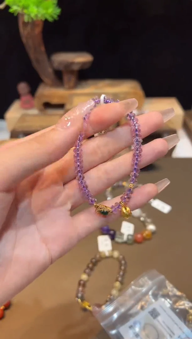 水晶手链未镶嵌手饰@@